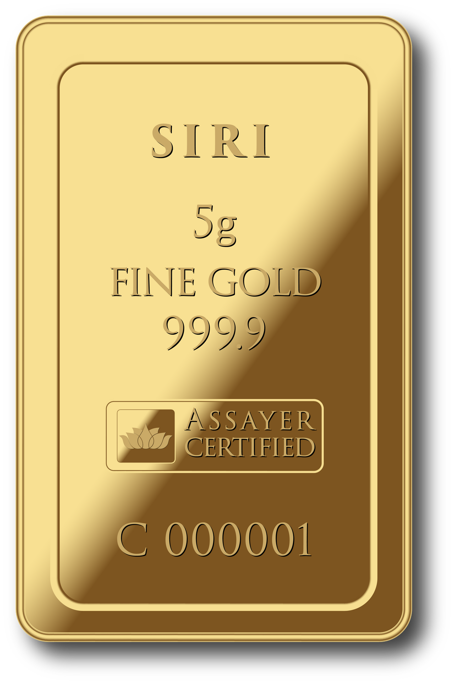 5 g Gold Bar of 999.9 Purity